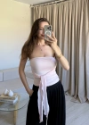 Pembe Brshk Fiyonklu Crop