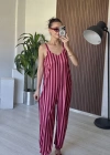 Pembe Çizgili Tulum