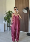Pembe Çizgili Tulum