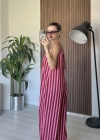 Pembe Çizgili Tulum