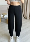 Siyah Crep Balon Pantolon