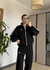 Siyah Denim Ceket Pantolon Takım