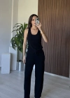Siyah Göğüs Pedli Eşofman Takım