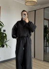 Siyah Oysh Model Eşofman Takımı