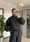 Siyah Oysh Model Eşofman Takımı