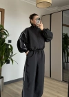 Siyah Oysh Model Eşofman Takımı