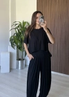 Siyah Tshirt Şalvar Takım