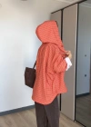 Turuncu Ekose Yağmurluk/Gömlek