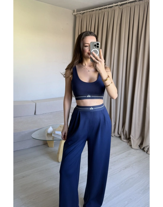 Lacivert Büstiyer Eşofman Takım