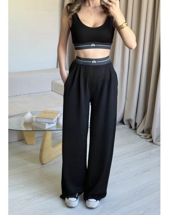 Siyah Büstiyer Eşofman Takım