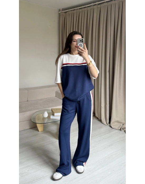 Lacivert Modal Kumaş Eşofman Takım