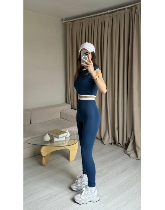 Lacivert Marka Tayt Takım