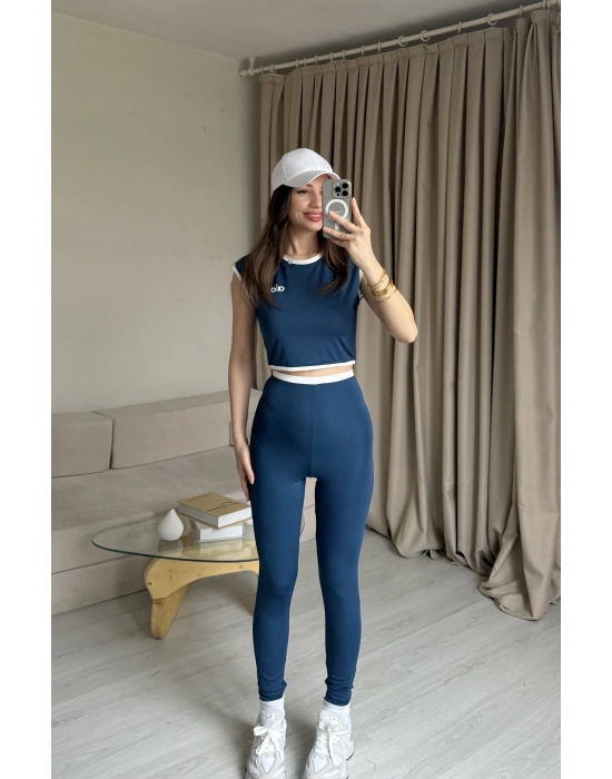 Lacivert Marka Tayt Takım