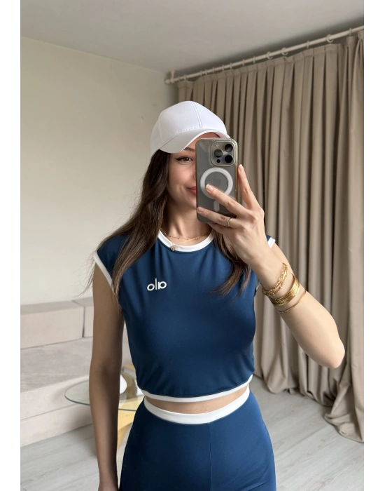 Lacivert Marka Tayt Takım