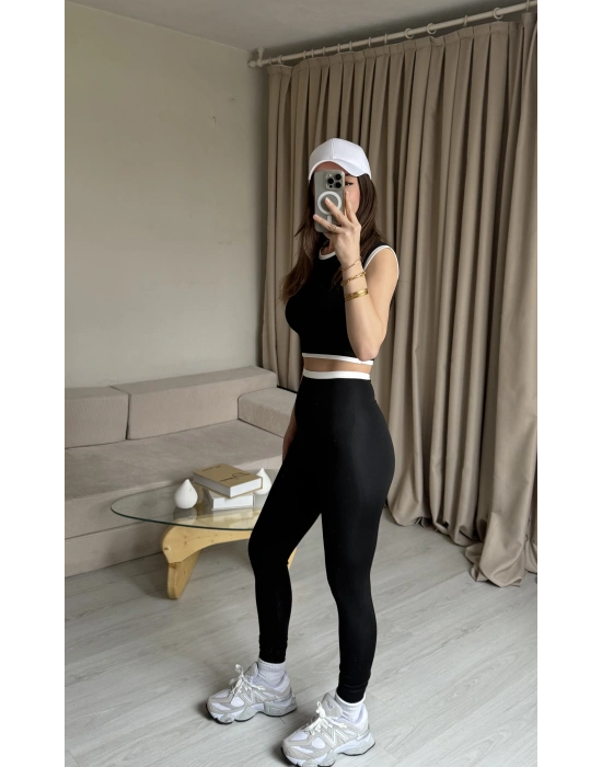 Siyah Marka Tayt Takım