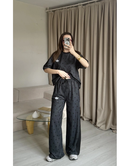 Antrasit Puantiye Eşofman Takım