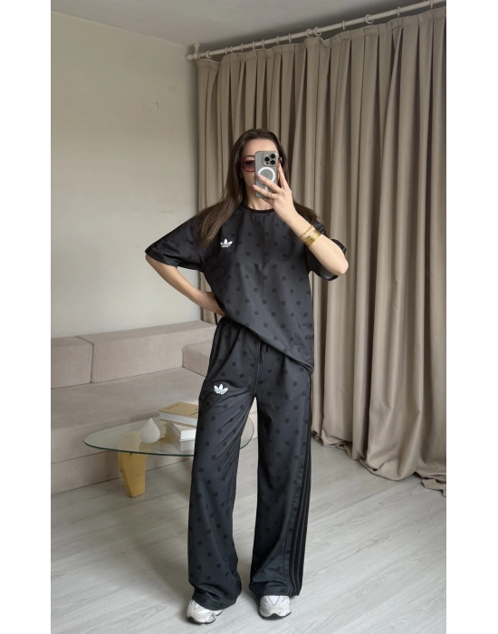 Antrasit Puantiye Eşofman Takım