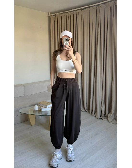 Acı Kahve Relax Şalvar Kesim Pantolon