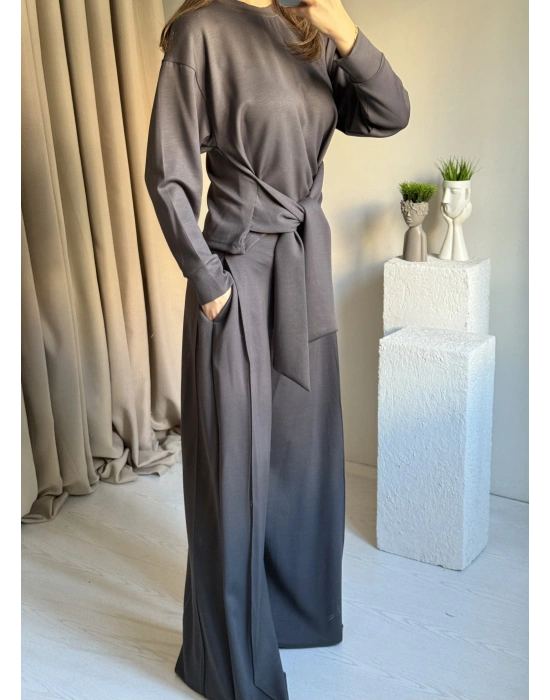 Antrasit Kuşaklı Modal Takım