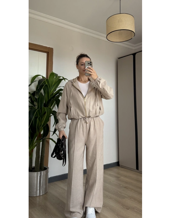 Bej Zr Muadil Ceket Takım
