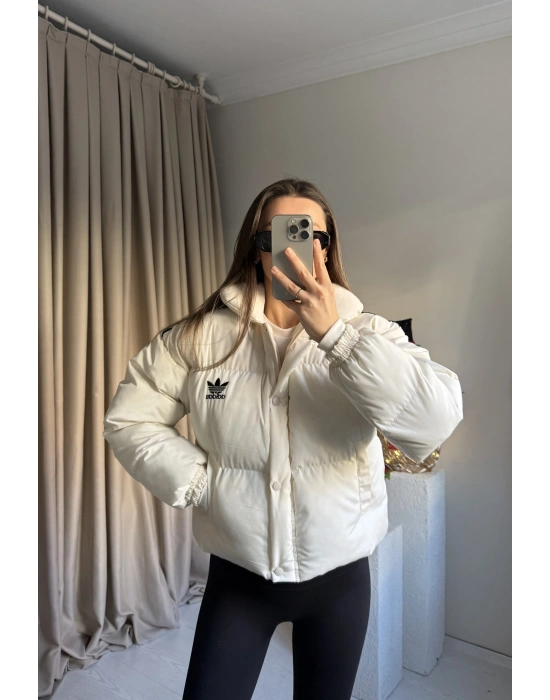 Beyaz Marka Şişme Mont