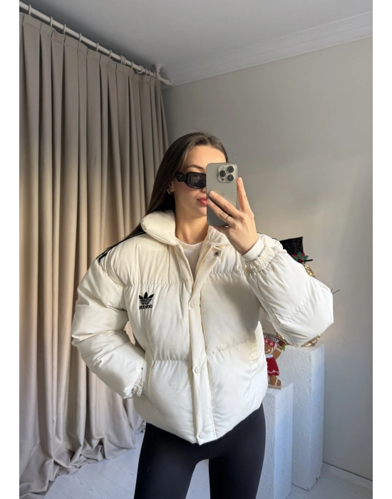Beyaz Marka Şişme Mont