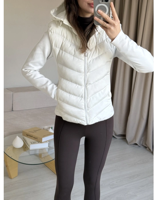 Beyaz Zr Muadil Ceket