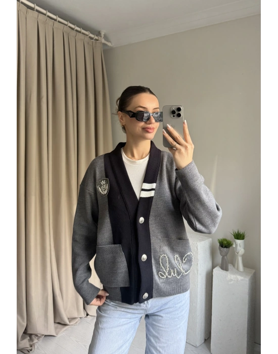 Bymn Taş İşlemeli Hırka