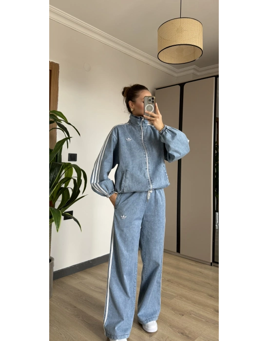 Denim Ceket Pantolon Takım