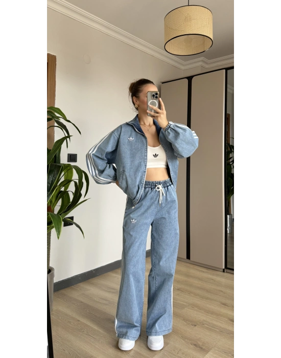 Denim Ceket Pantolon Takım