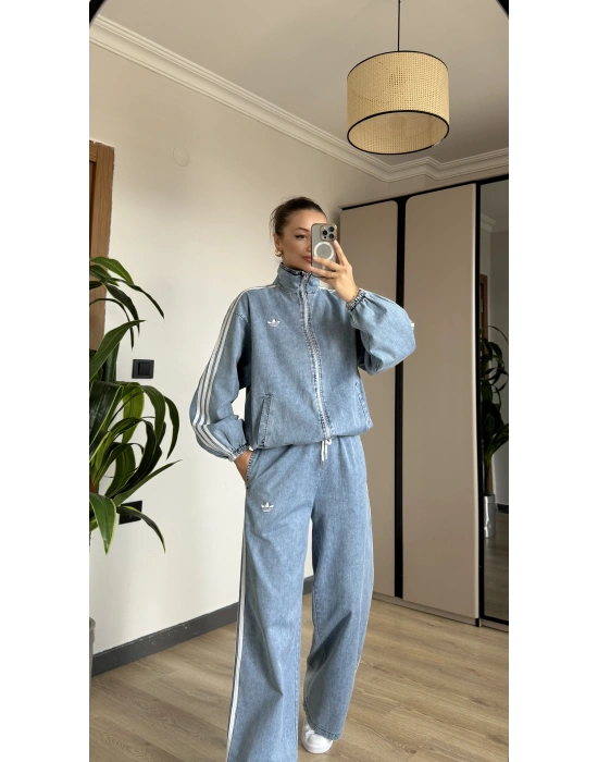 Denim Ceket Pantolon Takım