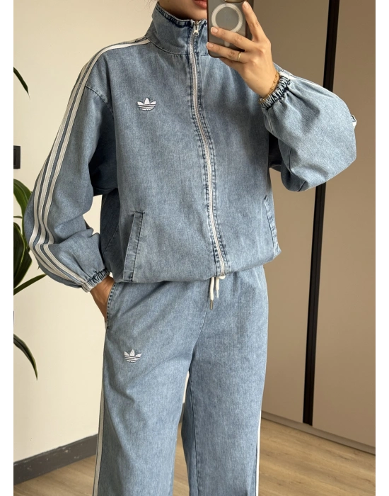 Denim Ceket Pantolon Takım