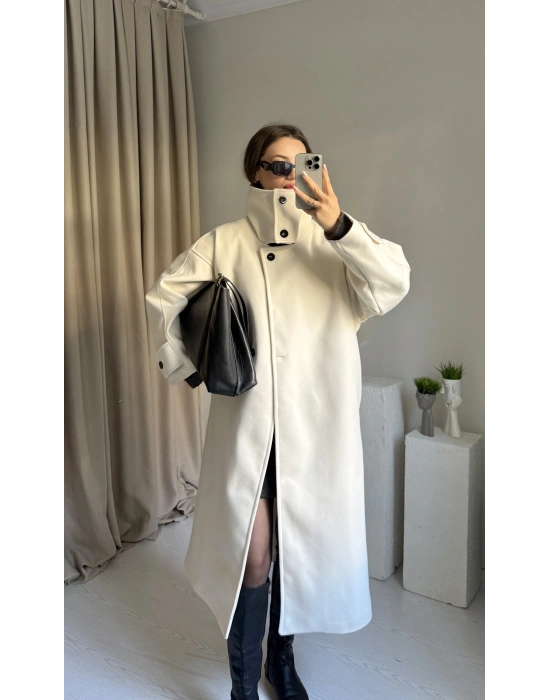 Ekru Dik Yaka Trend Kaban