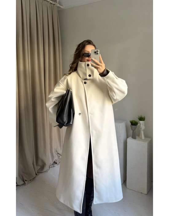 Ekru Dik Yaka Trend Kaban