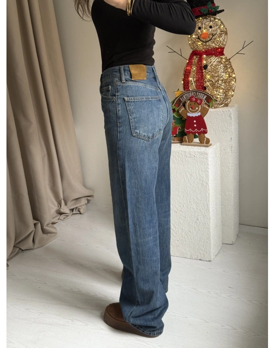 Gizli Düğmeli Zr Model Straight Jean