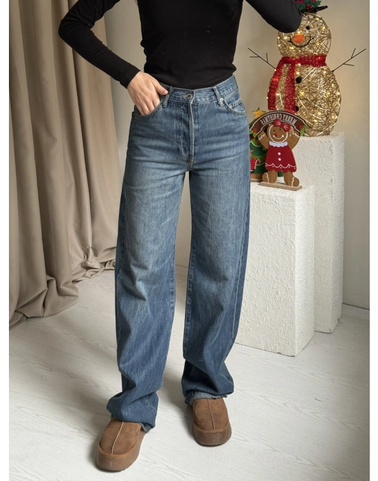 Gizli Düğmeli Zr Model Straight Jean