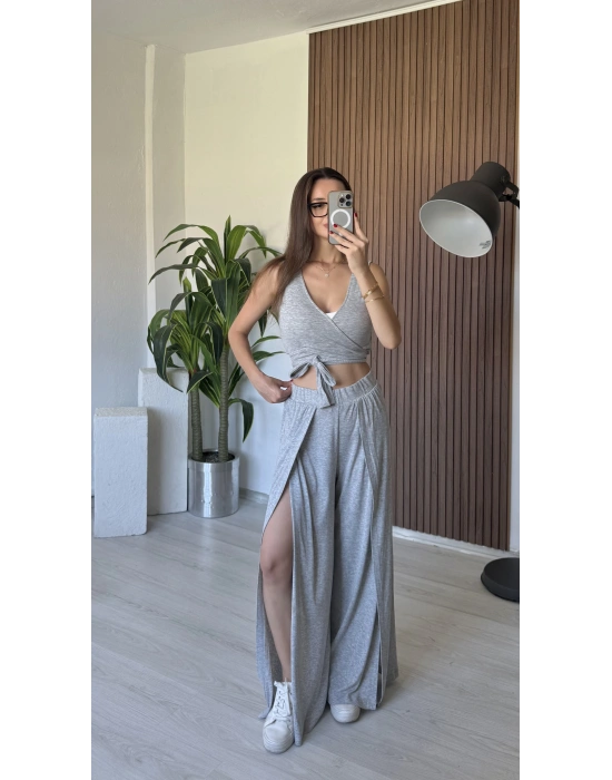 Gri 3 Farklı Bağlama Takım