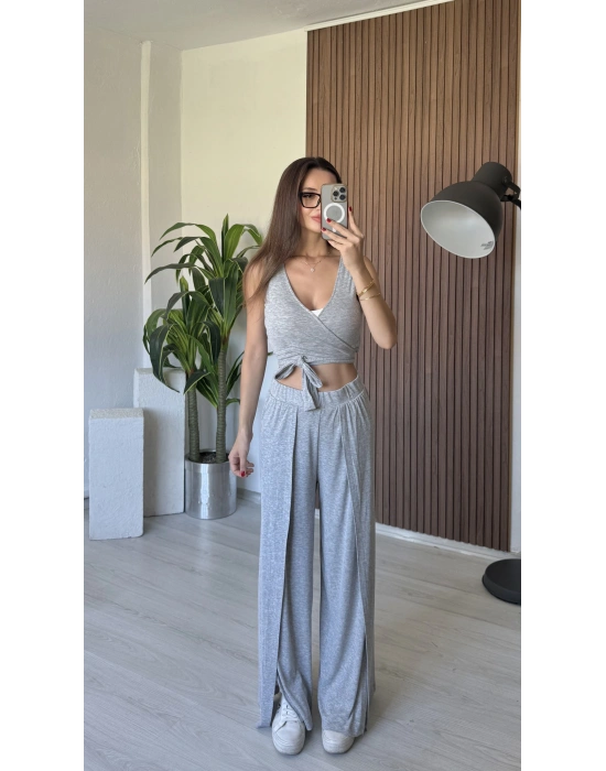 Gri 3 Farklı Bağlama Takım