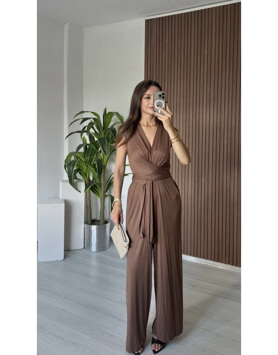 Kahve 2 Farklı Bağlama Tulum