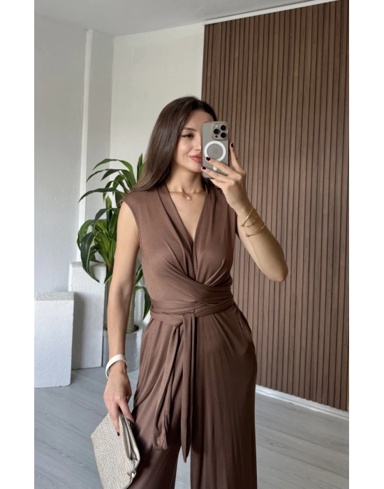 Kahve 2 Farklı Bağlama Tulum