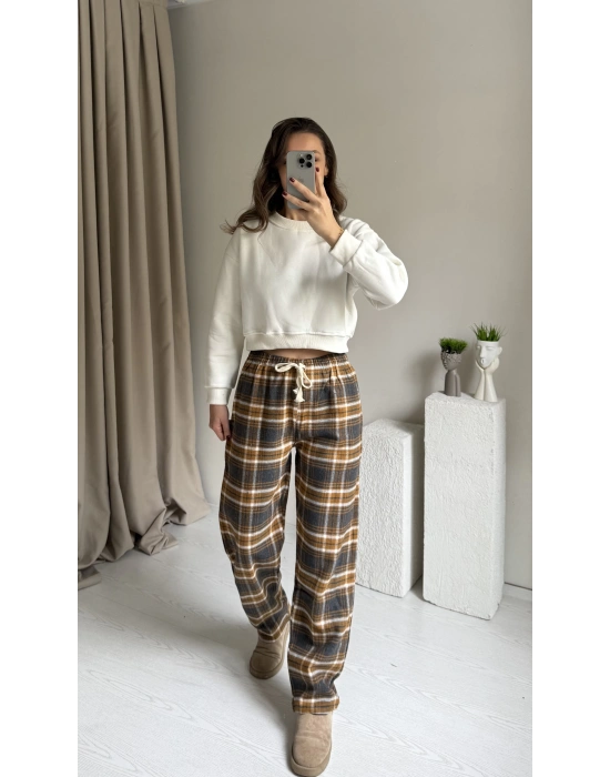 Kahve Kare Yaka Unısex Eşofman