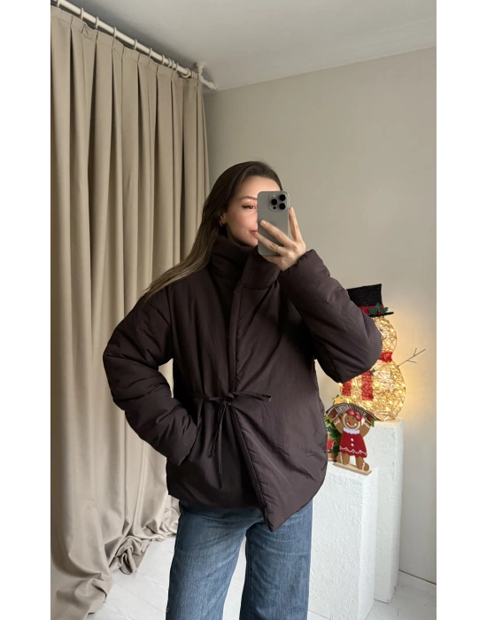 Kahverengi Zr Model Bağlamalı Mont