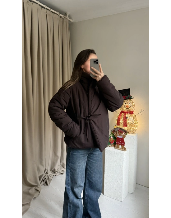 Kahverengi Zr Model Bağlamalı Mont