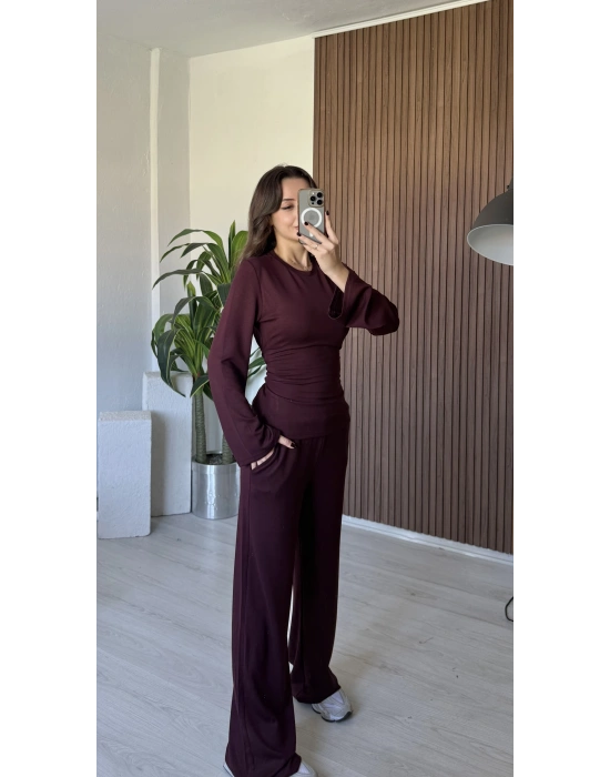 Mürdüm Beli İpli Eşofman Takım