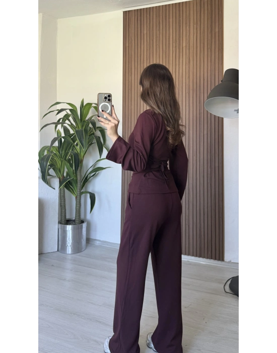 Mürdüm Beli İpli Eşofman Takım