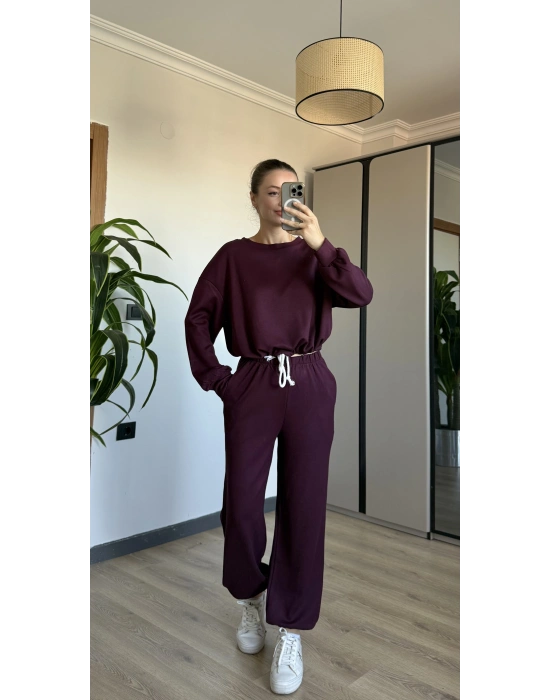 Mürdüm İp Detay Eşofman Takımı