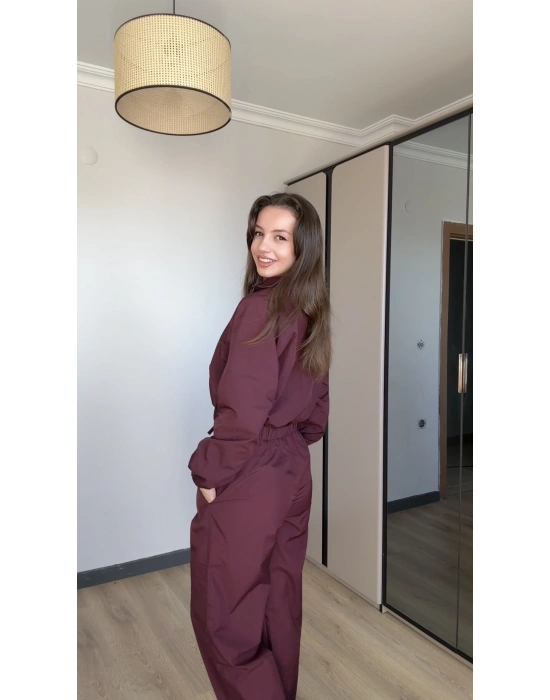 Mürdüm Paraşüt Ceket Pantolon Takım