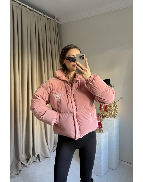 Pembe Marka Şişme Mont