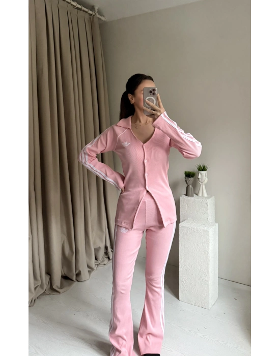 Pembe Tasarım Tayt Takım