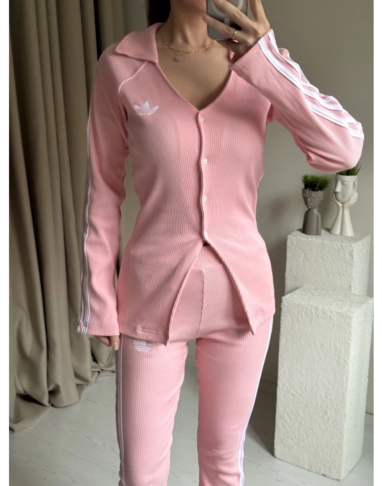 Pembe Tasarım Tayt Takım